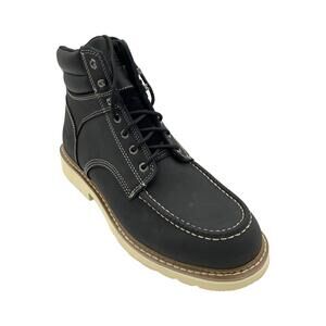 AdTec Men's 9194 Leather Work Boots Black - Medium